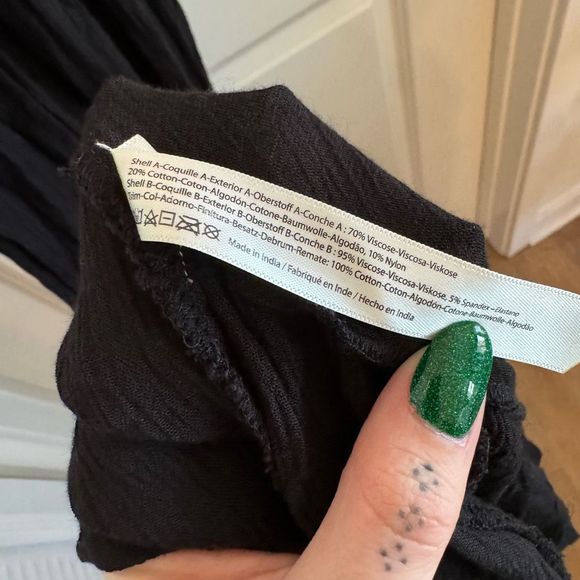 NWT Free People Adella Black Maxi Slip Dress - Picture 11 of 12